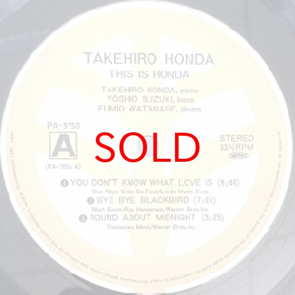 画像2: TAKEHIRO HONDA -  THIS IS HONDA (2)