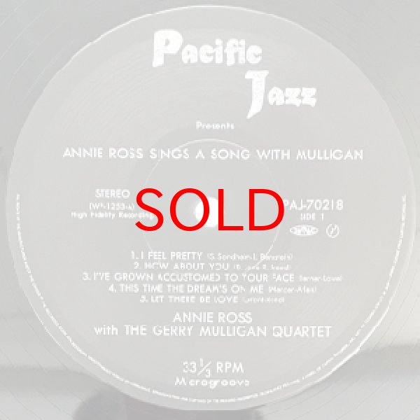 画像2: ANNIE ROSS -  SINGS A SONG WITH MULLIGAN (2)