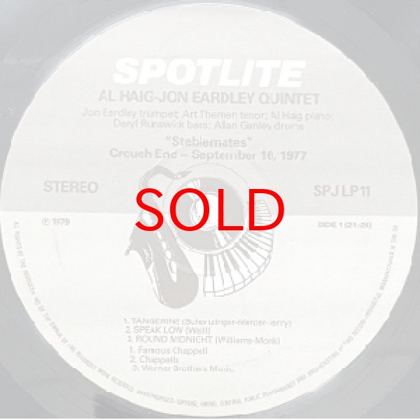 画像2: JON EARDLEY / AL HAIG -  STABLEMATES (2)