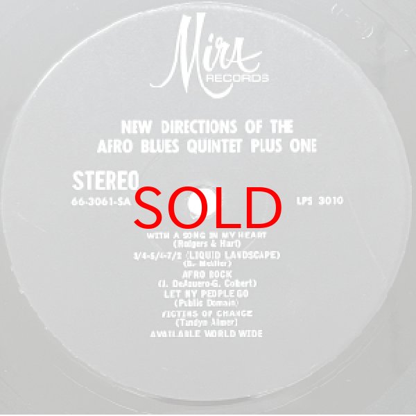 画像2: AFRO BLUES QUINTET PLUS ONE -  NEW DIRECTIONS (2)