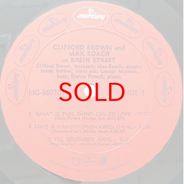 画像2: CLIFFORD BROWN AND MAX ROACH -  AT BASIN STREET (2)