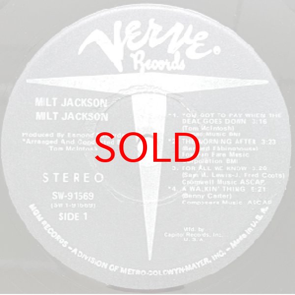 画像2: MILT JACKSON -  MILT JACKSON AND THE HIP STRING QUARTET (2)