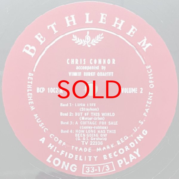 画像2: CHRIS CONNOR -  SINGS LULLABYS FOR LOVERS 【10INCH】 (2)