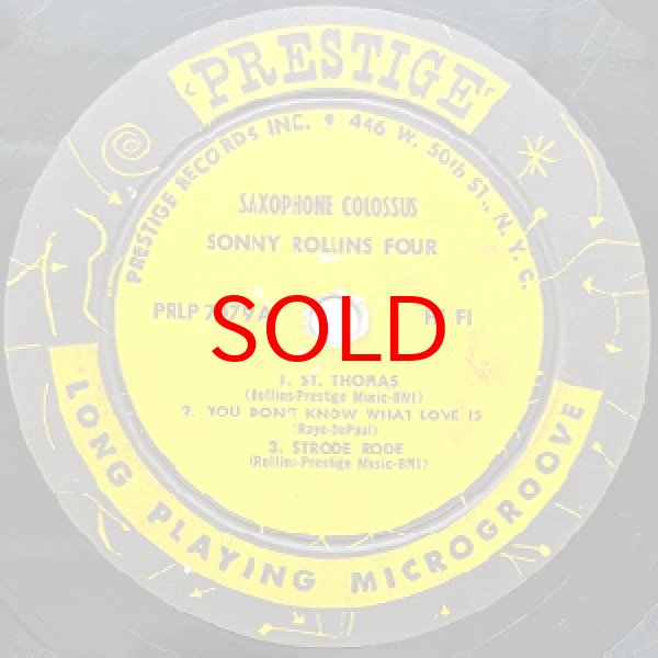 画像2: SONNY ROLLINS QUARTET -  SAXOPHONE COLOSSUS (2)