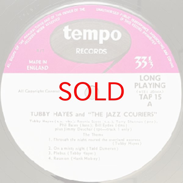 画像2: TUBBY HAYES AND THE JAZZ COURIERS -  THE JAZZ COURIERS FEAT RONNIE SCOTT (2)
