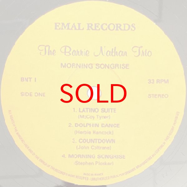 画像2: BARRIE NATHAN TRIO -  MORNING SONGRISE (2)