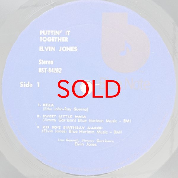 画像2: ELVIN JONES TRIO -  PUTTIN' IT TOGETHER (2)