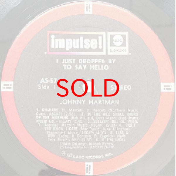 画像2: JOHNNY HARTMAN -  I JUST DROPPED BY TO SAY HELLO (2)