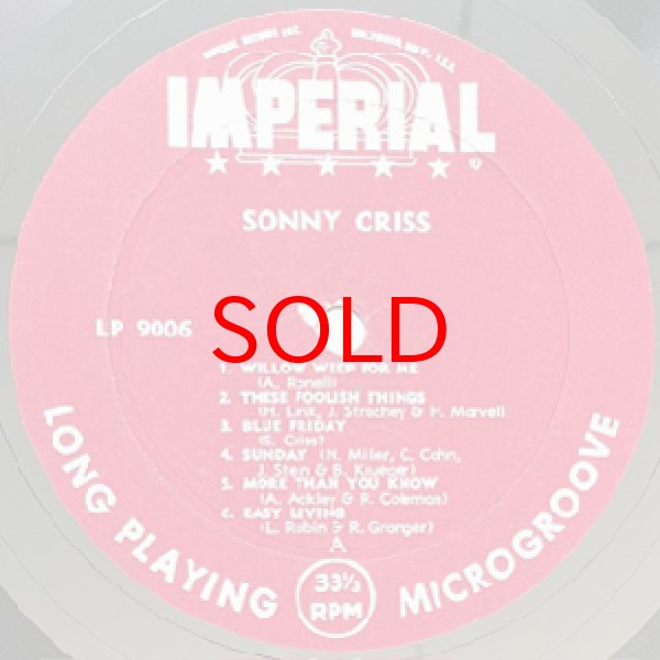 画像2: SONNY CRISS -  JAZZ USA (2)