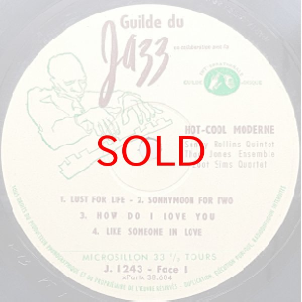 画像2: SONNY ROLLINS / THAD JONES / ZOOT SIMS -  HOT COOL MODERNE (2)