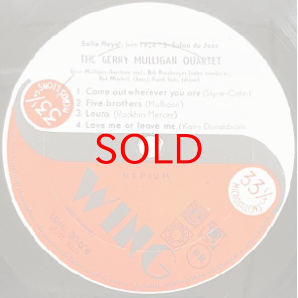 画像2: GERRY MULLIGAN QUARTET -  3E SALON DU JAZZ, PARIS 1954 A PLEYEL (2)