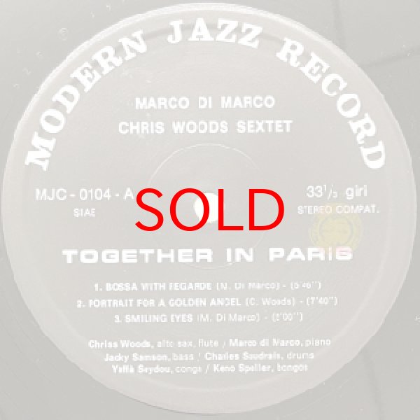 画像2: MARCO DI MARCO / CHRIS WOODS -  TOGETHER IN PARIS (2)