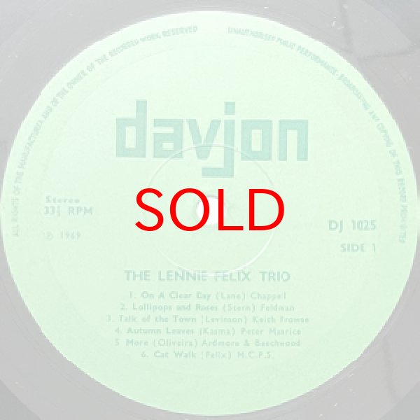 画像2: LENNIE FELIX TRIO -  AFTER HOURS (2)