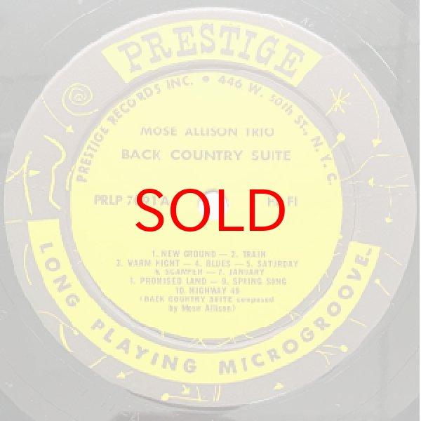 画像2: MOSE ALLISON TRIO -  BACK COUNTRY SUITE (2)
