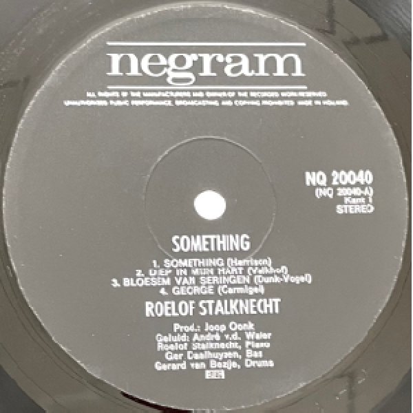 画像2: ROELOF STALKNECHT -  SOMETHING (2)