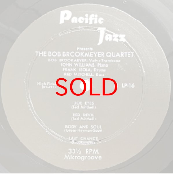 画像2: BOB BROOKMEYER QUARTET -  FEAT JOHN WILLIAMS AND RED MITCHELL 【10INCH】 (2)