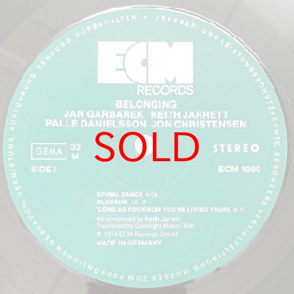 画像2: JAN GARBAREK - KEITH JARRETT -  BELONGING (2)