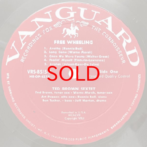 画像2: TED BROWN SEXTET -  FREE WHEELING (2)