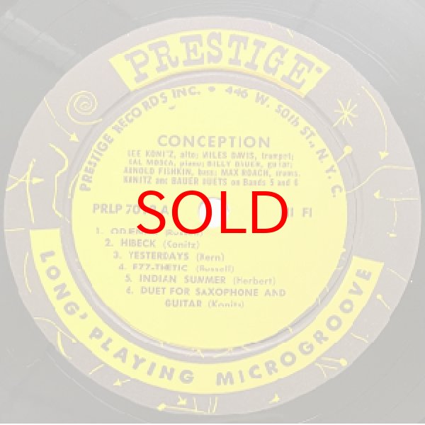 画像2: MILES DAVIS / STAN GETZ / GERRY MULLIGAN / LEE KONITZ -  CONCEPTION (2)