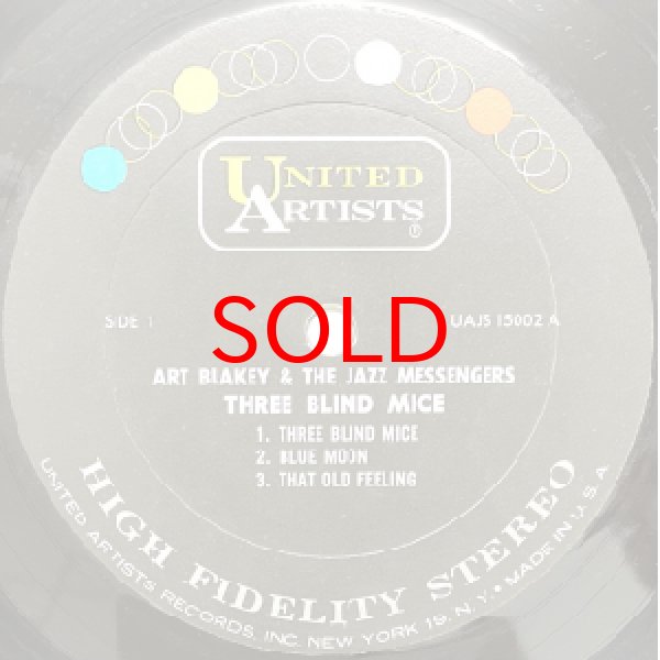 画像2: ART BLAKEY & JAZZ MESSENGERS -  THREE BLIND MICE (2)