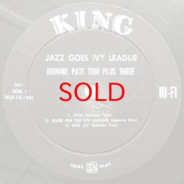 画像2: JOHNNIE PATE TRIO PLUS THREE -  JAZZ GOES IVY LEAGUE (2)