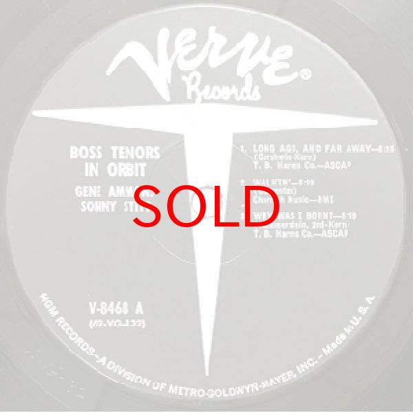 画像2: GENE AMMONS & SONNY STITT -  BOSS TENORS IN ORBIT ! (2)