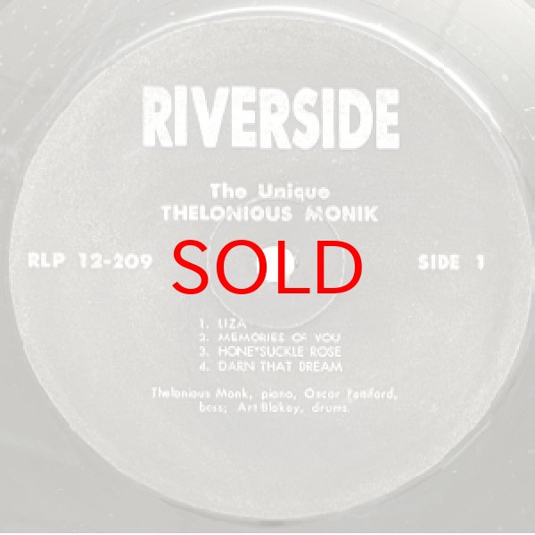 画像2: THELONIOUS MONK -  THE UNIQUE (2)