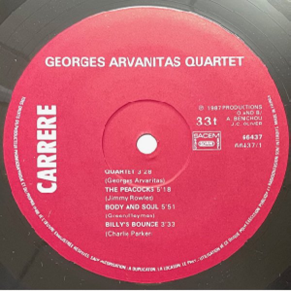 画像2: GEORGES ARVANITAS QUARTET -  S / T (2)