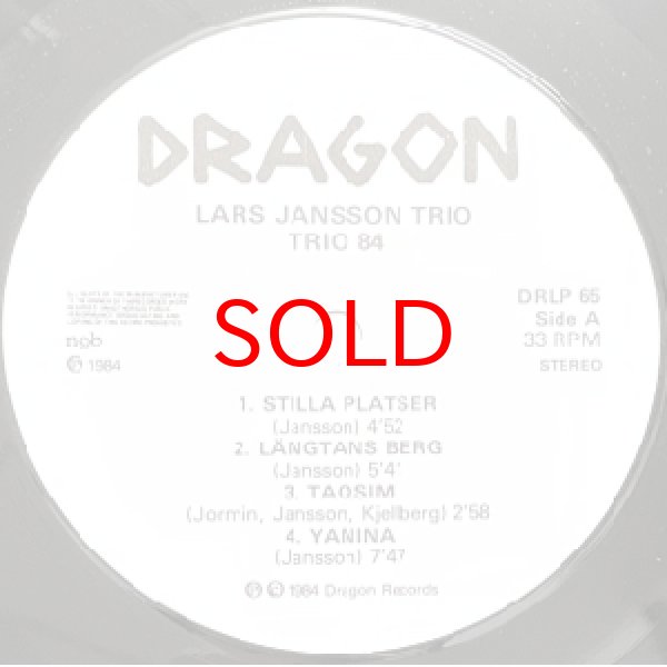 画像2: LARS JANSSON -  TRIO 84 (2)