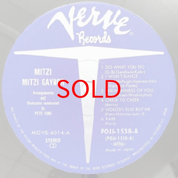 画像2: MITZI GAYNOR -  MITZI (2)