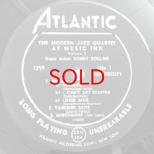 画像2: MODERN JAZZ QUARTET / SONNY ROLLINS -  AT MUSIC INN VOLUME 2 (2)