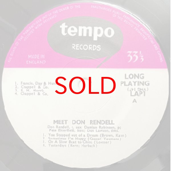 画像2: DON RENDELL  -  MEET DON RENDELL 【10INCH】 (2)