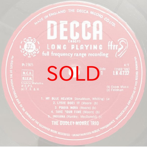 画像2: DUDLEY MOORE TRIO -  THE OTHER SIDE OF DUDLEY MOORE (2)