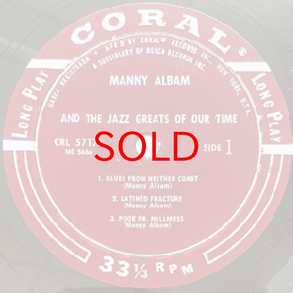 画像2: MANNY ALBAM -  JAZZ GREATS OF OUR TIME VOL.1 (2)