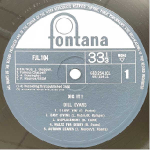 画像2: BILL EVANS -  DIG IT ! (2)