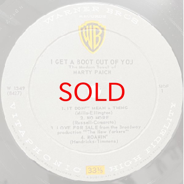 画像2: MARTY PAICH -  I GET A BOOT OUT OF YOU (2)