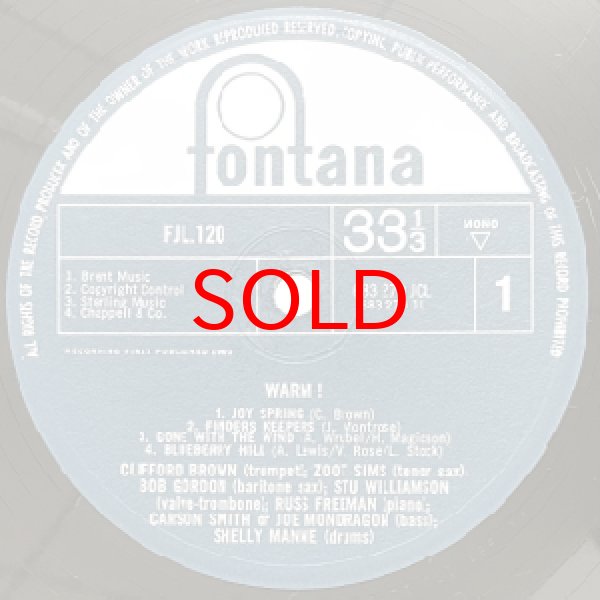 画像2: CLIFFORD BROWN -  WARM ! (2)