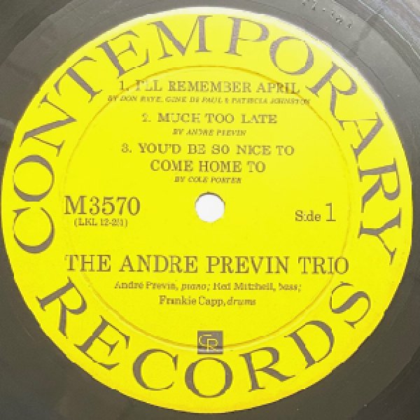 LIKE PREVIN! ANDRE PREVIN'S TRIO レコード Ｂ André Previn's Trio Jazz – King Size! – Vinyl (LP, Album