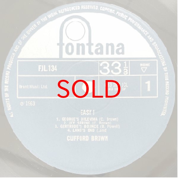 画像2: CLIFFORD BROWN -  EASY (2)