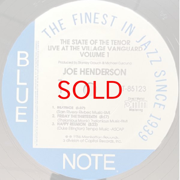 画像2: JOE HENDERSON -  THE STATE OF THE TENOR LIVE AT THE VILLAGE VANGUAD VOL.1 (2)