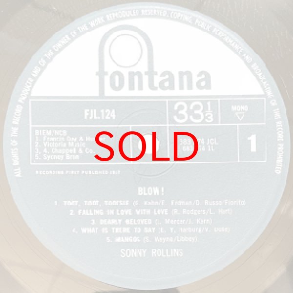 画像2: SONNY ROLLINS -  BLOW ! (2)