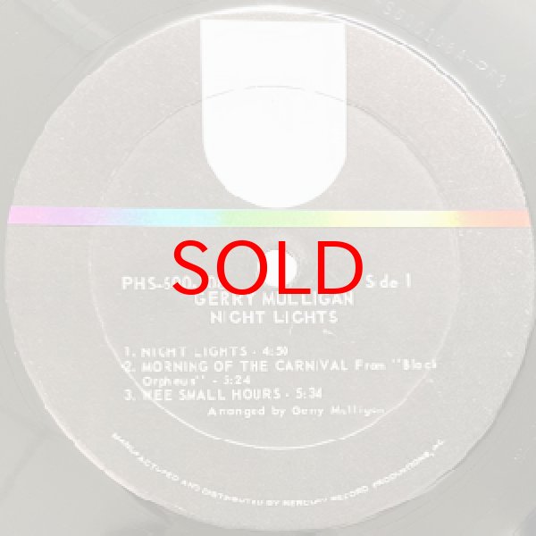 画像2: GERRY MULLIGAN -  NIGHT LIGHTS (2)