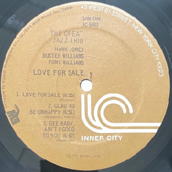 画像2: GREAT JAZZ TRIO ( HANK JONES )  -  LOVE FOR SALE (2)