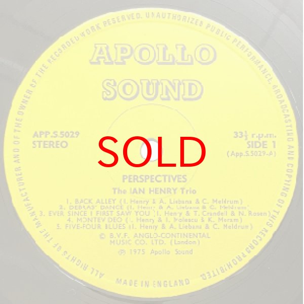 画像2: IAN HENRY TRIO -  PERSPECTIVES (2)