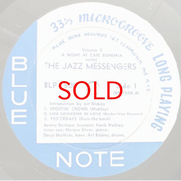 画像4: JAZZ MESSENGERS -  AT THE CAFE BOHEMIA VOL.1+ VOL.2 【2枚セット】 (4)