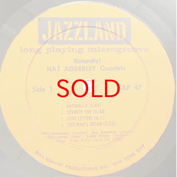 画像2: NAT ADDERLEY QUARTET -  NATURALLY ! (2)