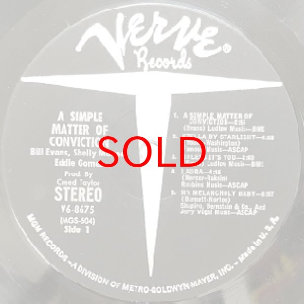 画像2: BILL EVANS TRIO -  A SIMPLE MATTER OF CONVICTION (2)
