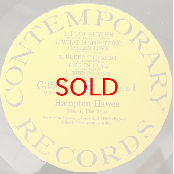 画像2: HAMPTON HAWES -  VOL.1 : THE TRIO (2)