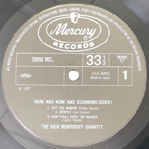 画像2: DICK MORRISSEY QUARTET -  HERE AND NOW AND SOUNDING GOOD (2)