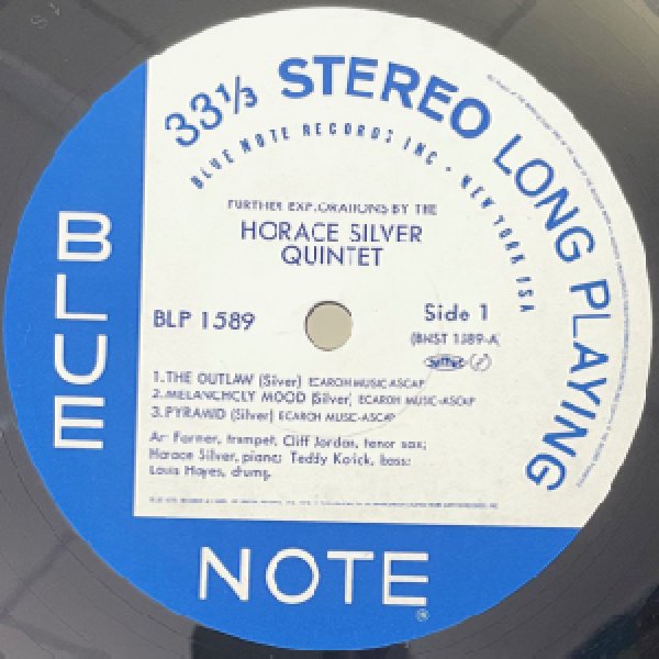 画像2: HORACE SILVER QUINTET -  FURTHER EXPLORATIONS BY THE HORACE SILVER QUINTET (2)